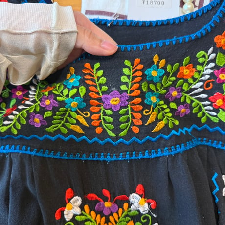 black Mexican dress