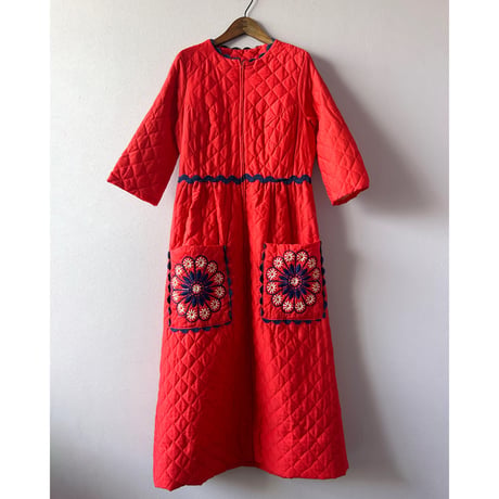 70s quilting  dress