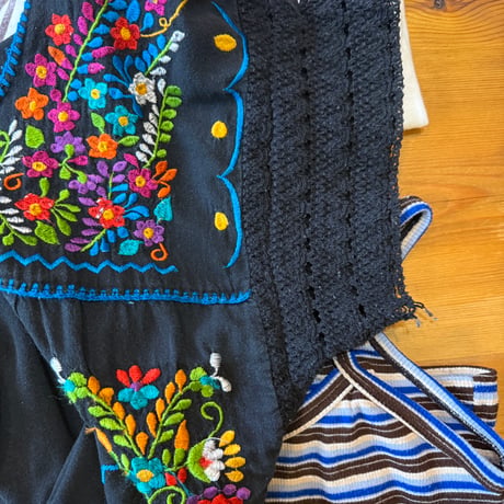 black Mexican dress