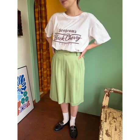 green shorts