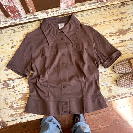 s/s brown tops