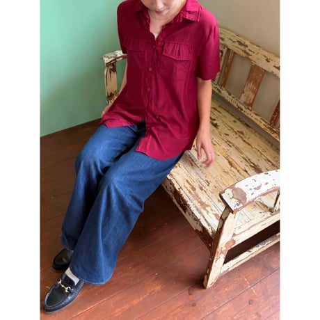 Burgundy s/s shirt