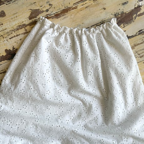 cutwork lace skirt