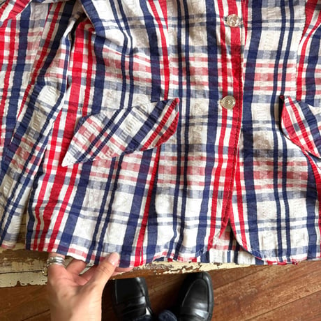 check pattern jacket