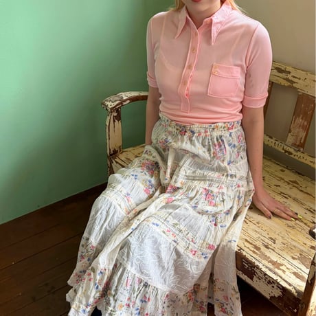 70s made in Stockholm baby pink tops