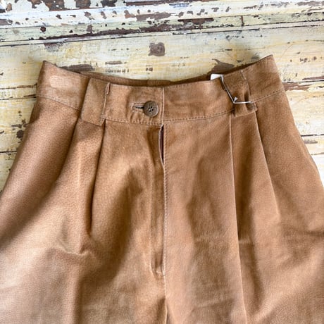 leather shorts