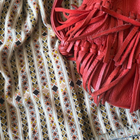 lether fringe shoulder bag