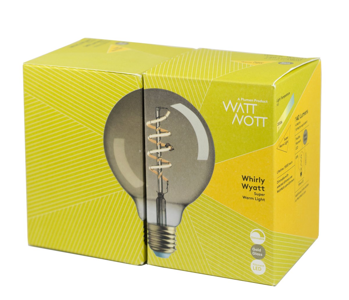 プルーメン　WHIRLY WYATT G95　４個セット（ソケット付き） WATTNOTT | WHIRLY WYATT 4個セット | Lynnbelys