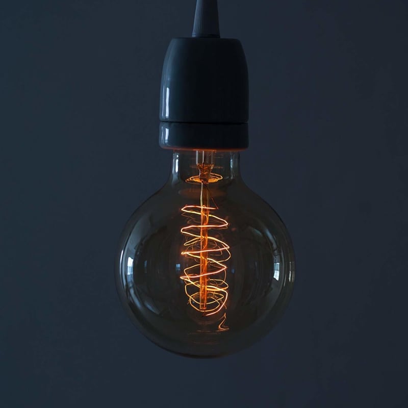 EDISON LAMP 5個セット | G95 SPIRAL FAINT YELLOW | L