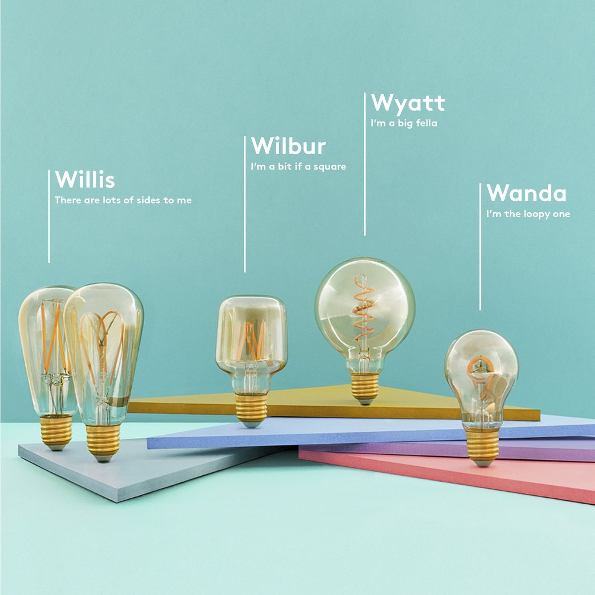 プルーメン　WHIRLY WYATT G95　４個セット（ソケット付き） WATTNOTT | WHIRLY WYATT 4個セット | Lynnbelys