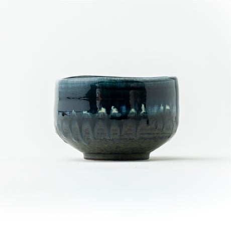 山紫水明 削り出し抹茶碗「霧」