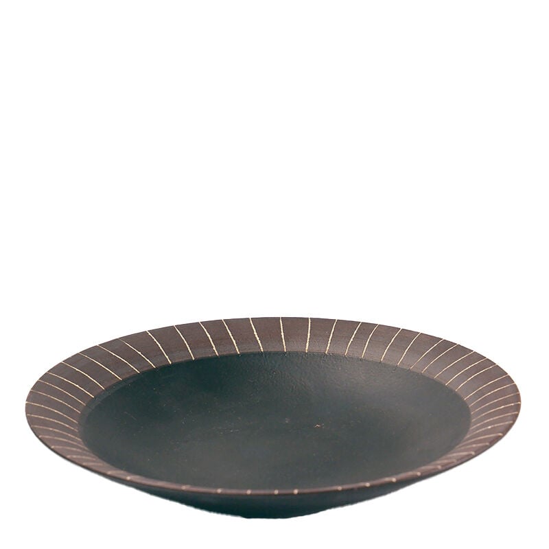 漆器 黒色 深皿 直径約21cm 深皿（7寸／約21㎝）黒 （02） | 出西窯 on-line STORE