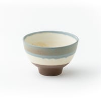プーロ・トレ  高台飯碗 グレーマット×チャコールブラウンマット