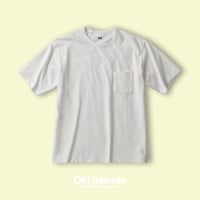 S/S Brushed Pocket Tee / Oki islands ホワイト（W）