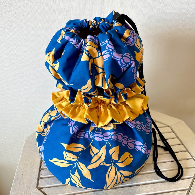 フラ楽器☆イプ☆（可愛いイプケース付き） 楽器ケース】フリル付き♪ふわふわイプケース＊レイ（ネイビー
