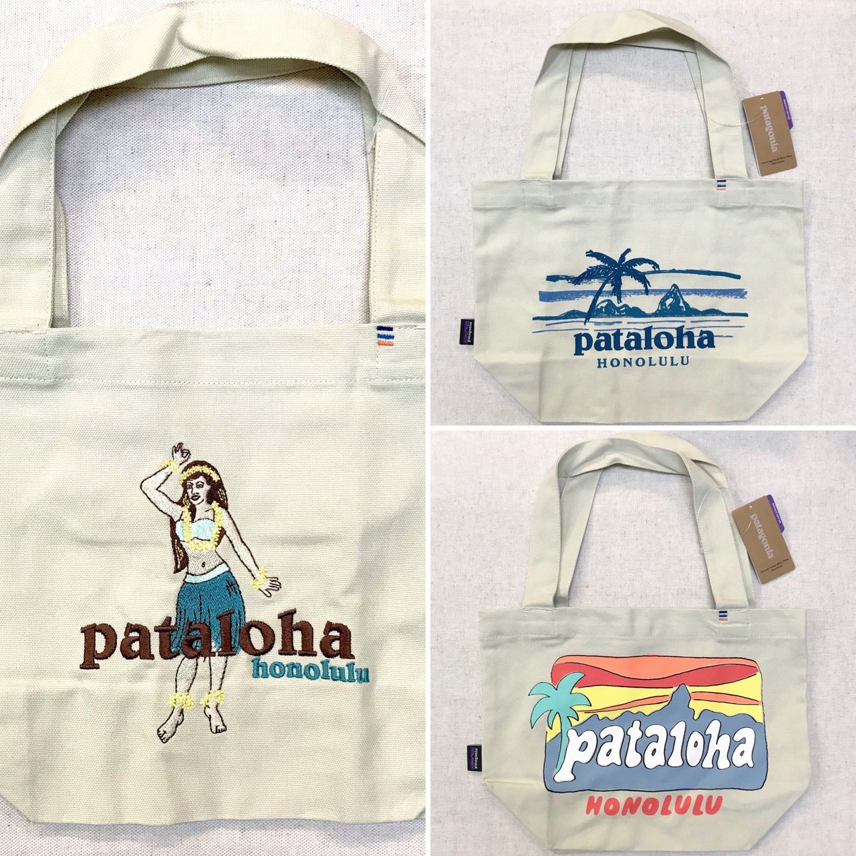 NEW】patagonia/パタゴニア ハワイ限定/ホノルル限定 ミニトート NEW】patagonia/パタゴニア ハワイ限定/ホノルル限定 ミニトート