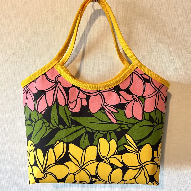 【こた様】ハワイアンキルトトートバッグ　　　プルメリア&ホヌ こた様】ハワイアンキルトトートバッグ プルメリア&ホヌ こた様