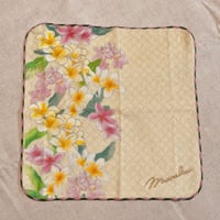 【雑貨】タオルハンカチ ハンドタオル （ラウハラ 黄 ピンク 白 緑）