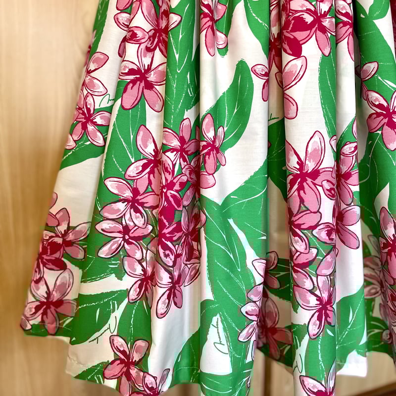 パウスカート/スタンダード】70㎝/73㎝ プルメリア柄/（ピンク