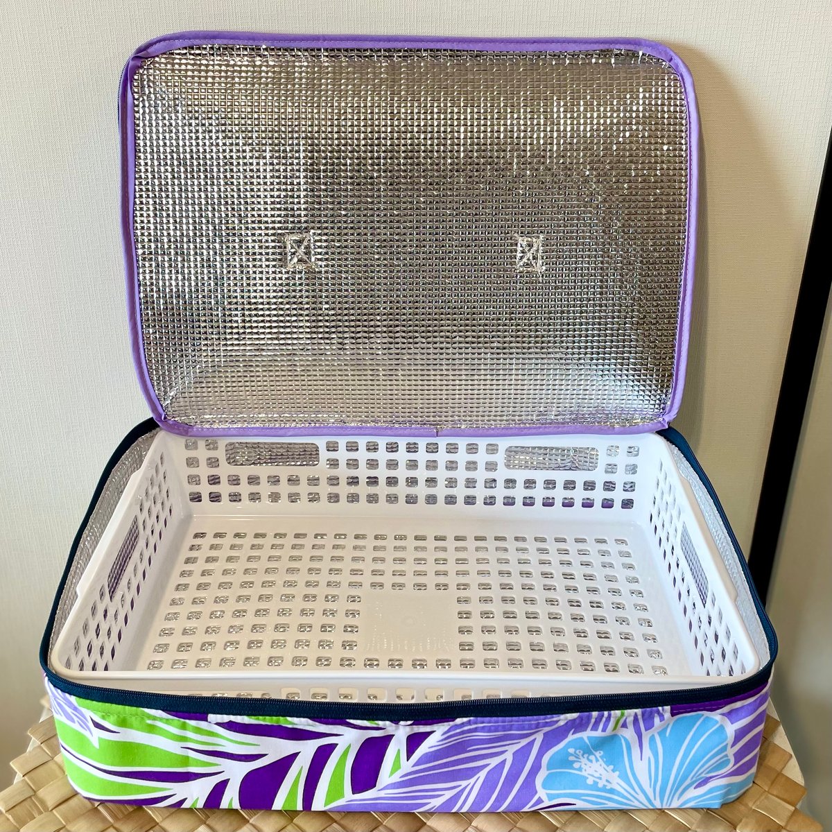 ウリウリケース バッグ ピンク×モンステラ・レイ ウリウリケース バッグ ローズピンク×レフア【送料込み】 - Liko Lehua