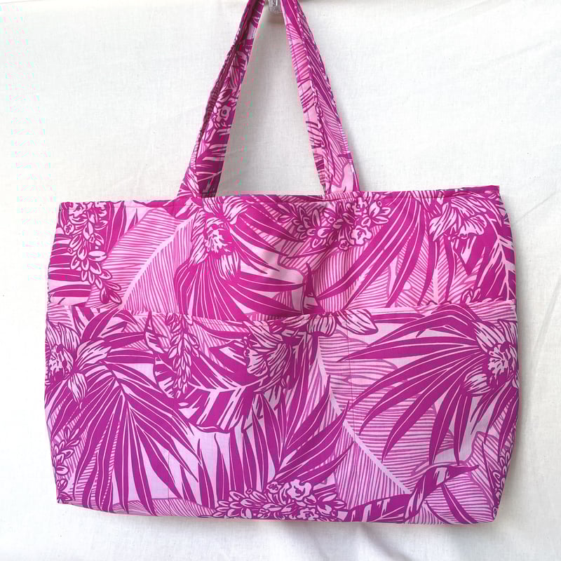 バッグ】ハワイアンレッスンバッグ トートバッグ (レッド