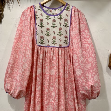 "saruche" original frill sleeve angel dress (pink)  [SRC0909p]
