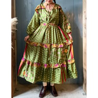 "Saruche" original vintage saree dress [SD1]