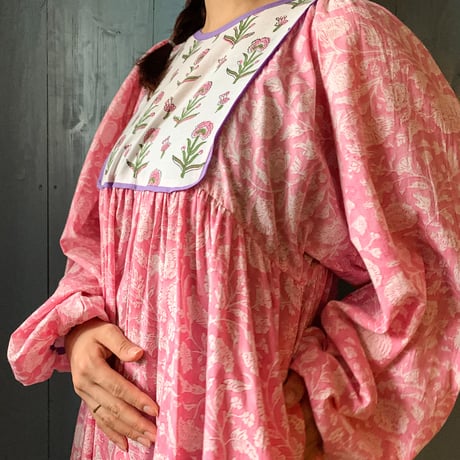 "saruche" original frill sleeve angel dress (pink)  [SRC0909p]
