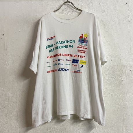 90's Euro マルチカラー マラソンノベルティTシャツ[9496]