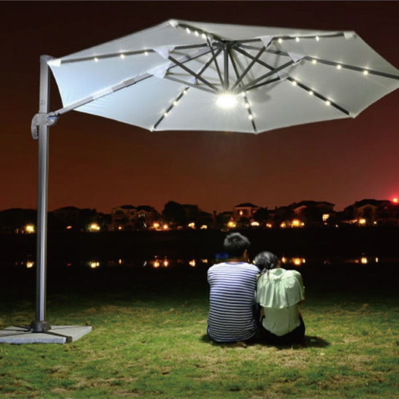 美品LEDパラソル　 LED ガーデンパラソル 250/350cm【グレードアップ106mm】 zy-56-2