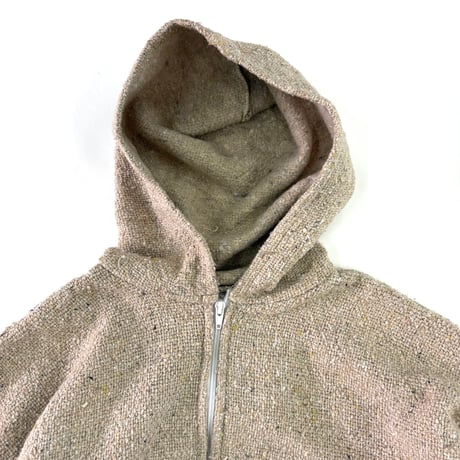 ～00's Baja Billy's "Full Zip" "Solid Beige" Baja Mexican Parka Lサイズ