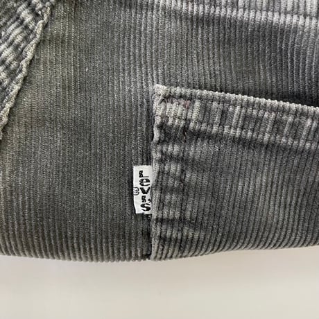 90's Levi's 519 "1557 Charcoal" Corduroy Pants W31 USA製