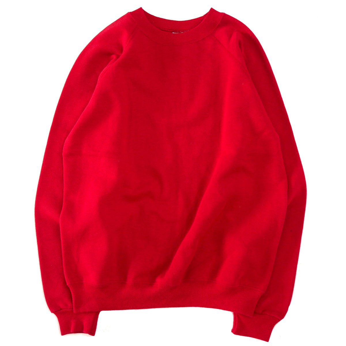 80's～ OLD Hanes Solid Red Sweat Lサイズ USA製
