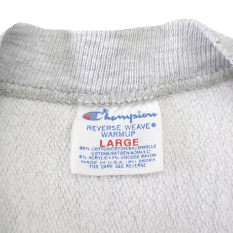 80's CHAMPION RW SWEAT "FAIRFIELD" 染み込み プリント Lサイズ USA製