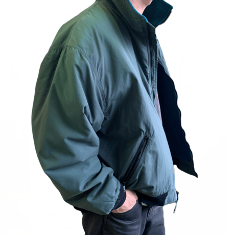 80's L.L. Bean Nylon×Fleece Shell "Warm up Jacket" XLサイズ USA製