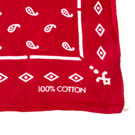 70's～ OSHKOSH "Navy/Red Paisley" All Cotton Bandana (sold separately)