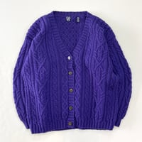 "Good Color" 90's OLD GAP Wool Aran Cardigan Sweater Mサイズ