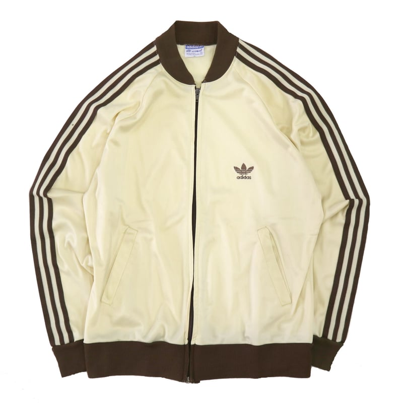 80s adidas track jacket brown