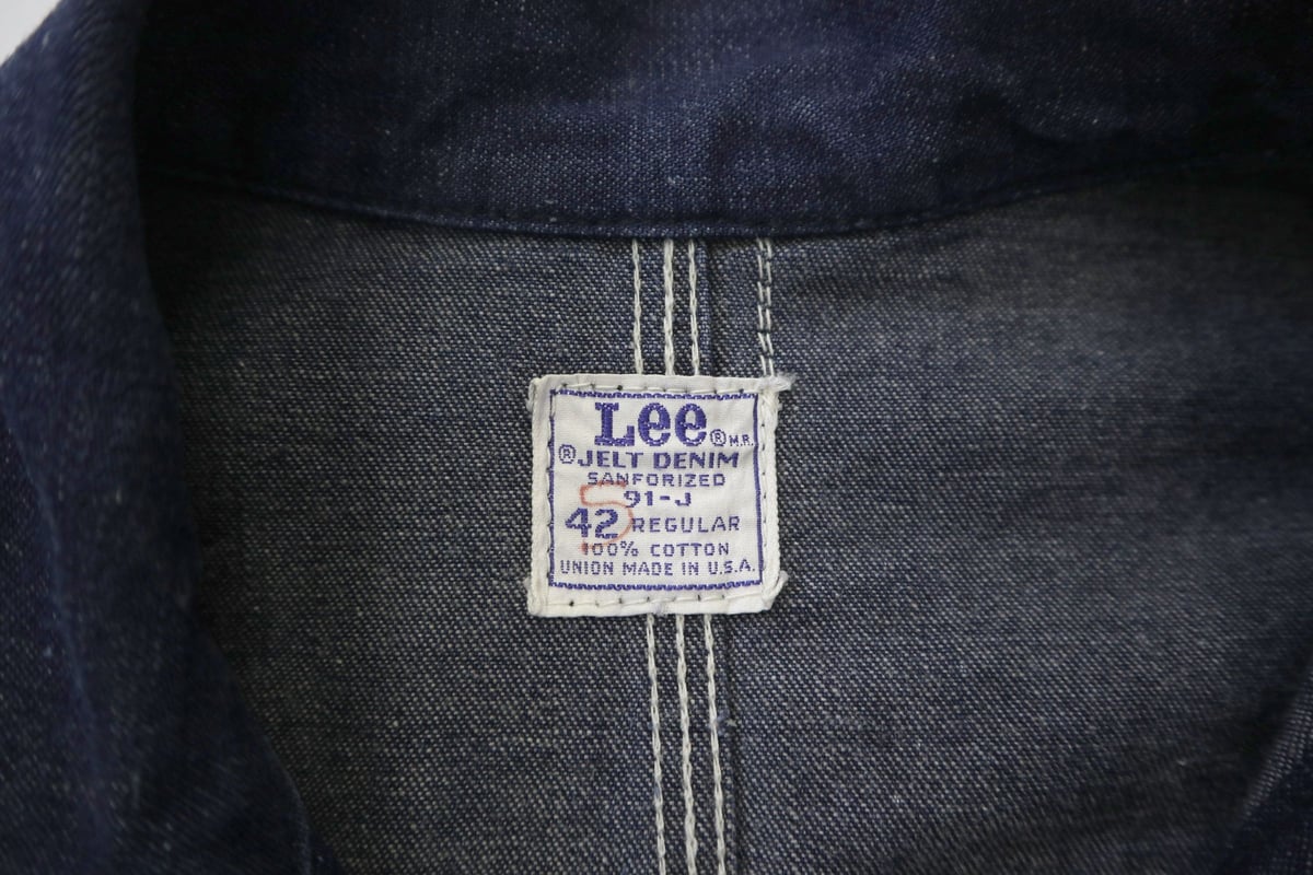 【美品】Lee 91-J カバーオール 60's-70's Vintage 42アメリカ