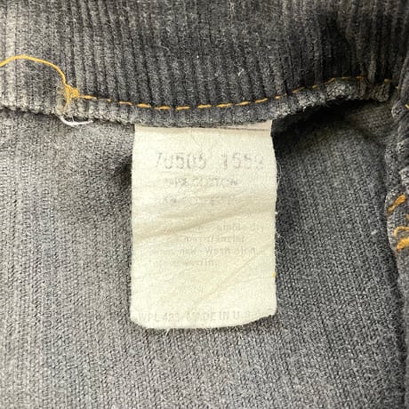 70's～ Levi's 70505 "1558" "Orange Tab" Corduroy Trucker Jacket USA製