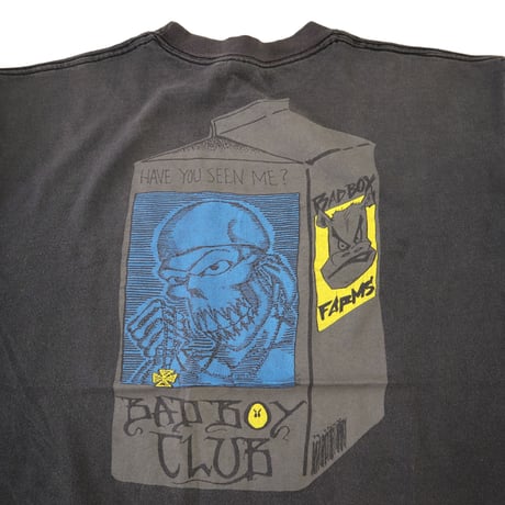 80's～90's BAD BOY CLUB 3面 プリント Tシャツ XLサイズ USA製
