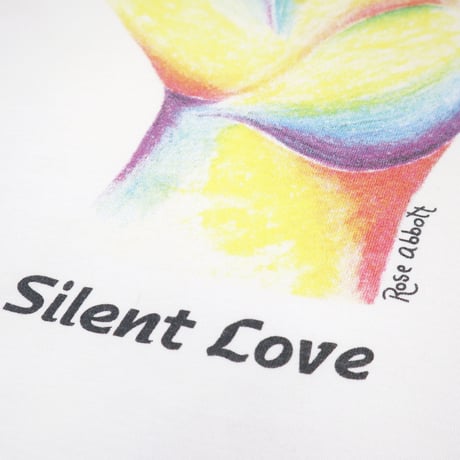 90's Alore "Silent Love" 両面 プリント Tシャツ Lサイズ USA製