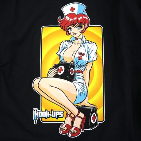"New" HOOK UPS "Nurse Trixie" LS Tシャツ