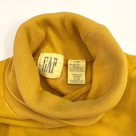 90's OLD GAP "Turtle Neck" Solid Sweat Lサイズ