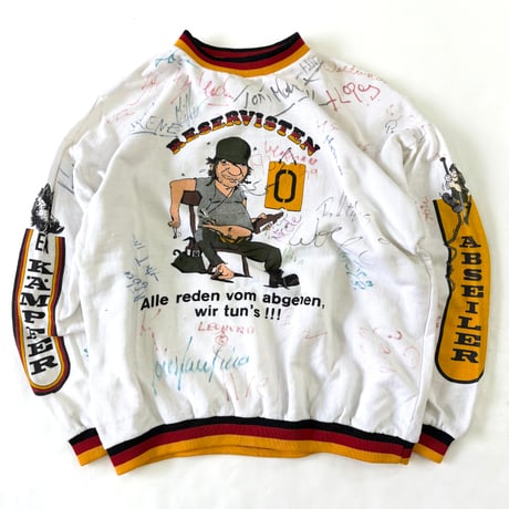 ～80's unknown "Hand Paint" "4面プリント" Sweat Lサイズ