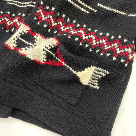 "Special Color" 80's Polo Ralph Lauren Native Hand Knit Gown Lサイズ