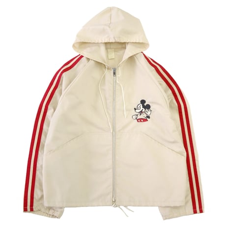 70's WALT Disney "Mickey embroidery" ジャケット パーカー Mサイズ