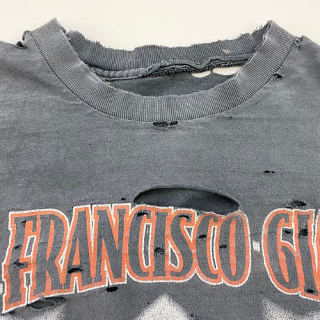 "boro" "Super Black Fade" 90's Nutmeg "Barry Bonds" Tシャツ