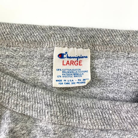 80's CHAMPION "HOPE" "染み込み" Tシャツ Lサイズ USA製