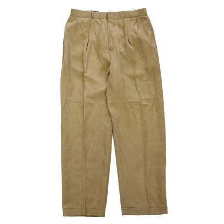 90's～ Polo Ralph Lauren "No Pony" "Linen Silk" 2tuck Pants W33